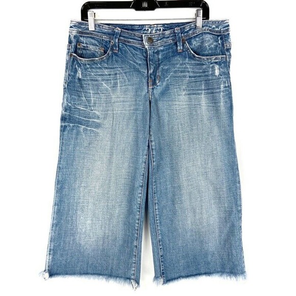575 Denim Cropped Capri Jeans Blue Medium Wash 31 - Picture 1 of 7